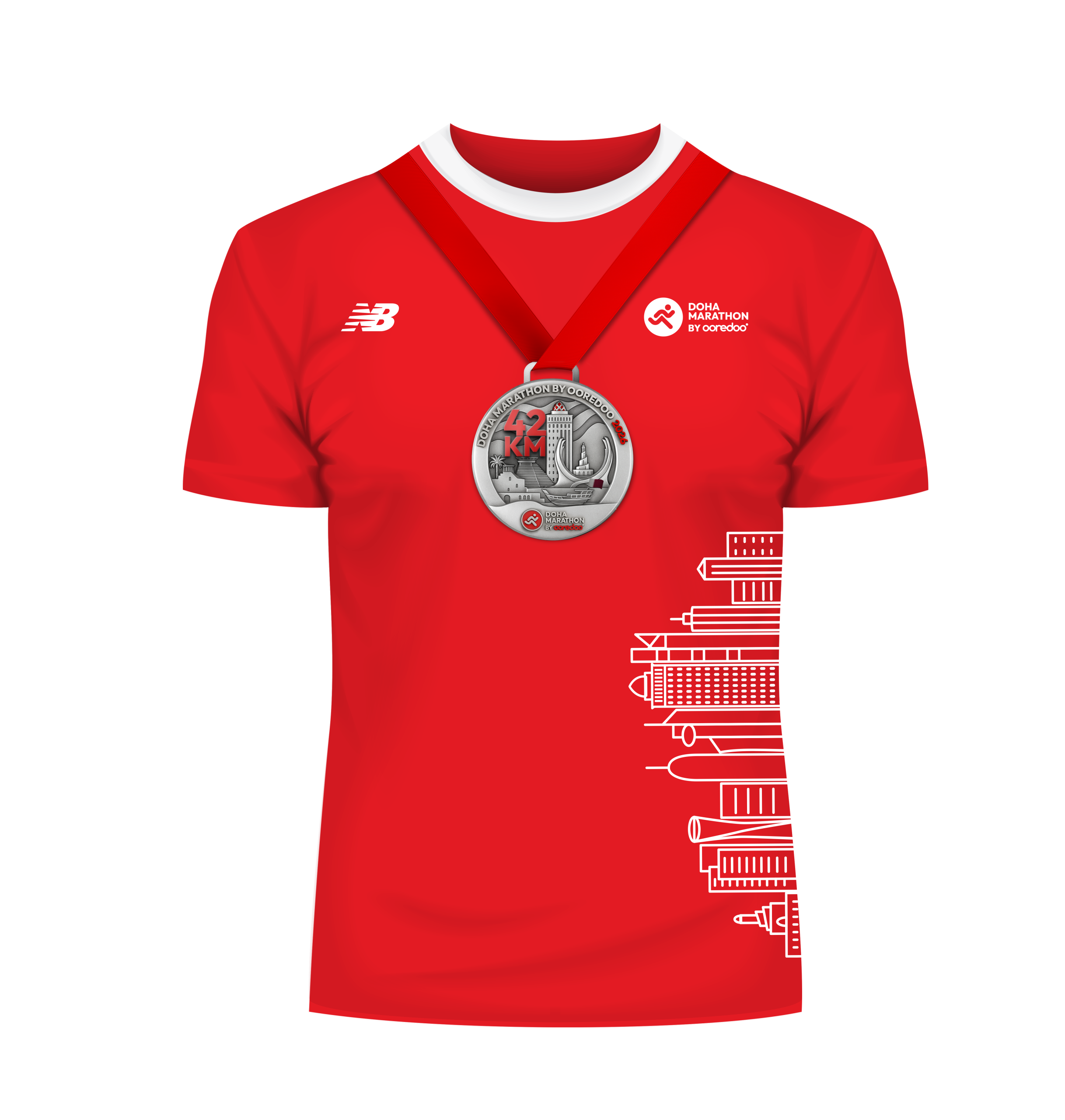 Official race shirt and medal
